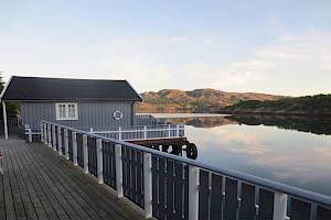 Blick auf die Hausbucht