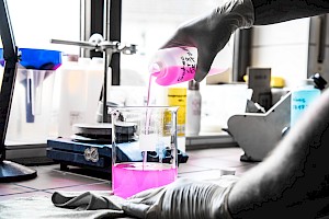 Labor für Forschung und Entwicklung neuer Reinigungsmittel