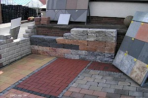 Steine für Außenböden oder Mauern